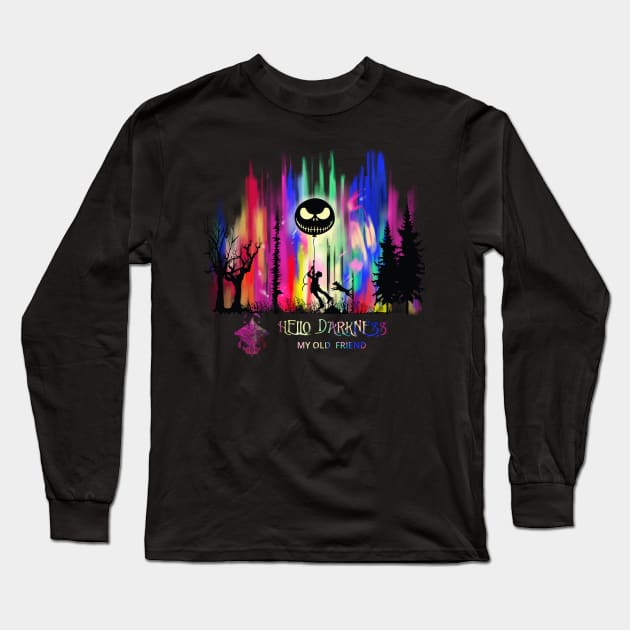 Hello Darkness My Old Friend v1 (Boy) Long Sleeve T-Shirt by Mystik Media LLC